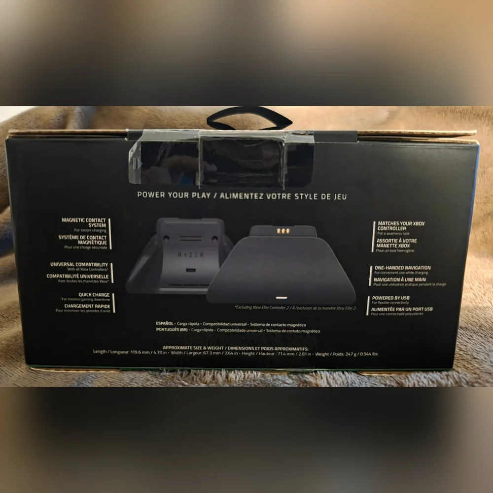 Razer Carbon Black Charging Stand for Xbox
